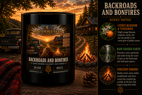Backroads & Bonfires Candle / 16oz