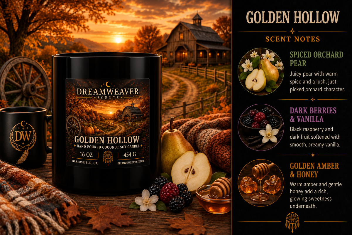 Golden Hollow Candle / 16oz