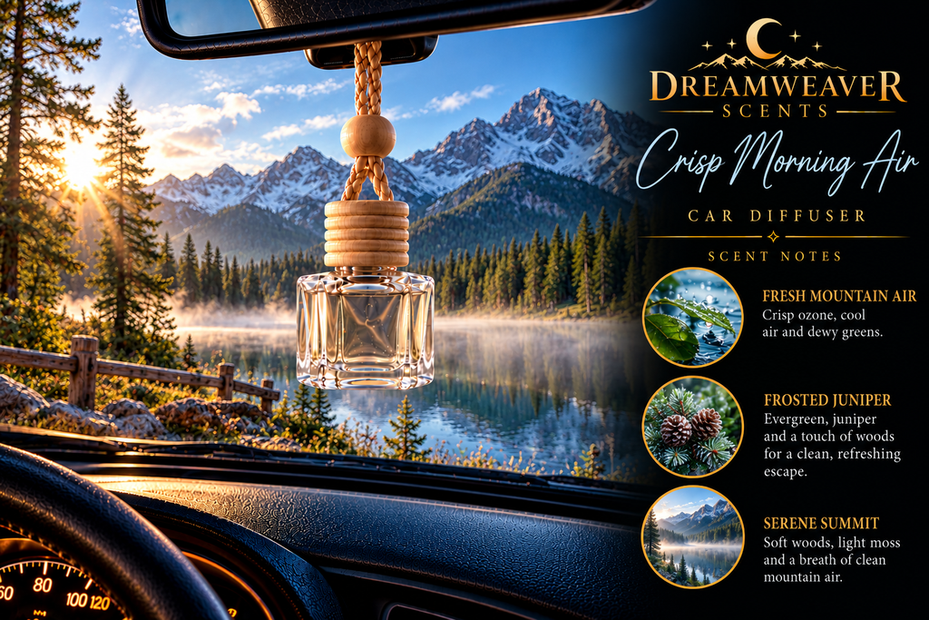 DreamWeaver Hanging Glass Car Diffuser