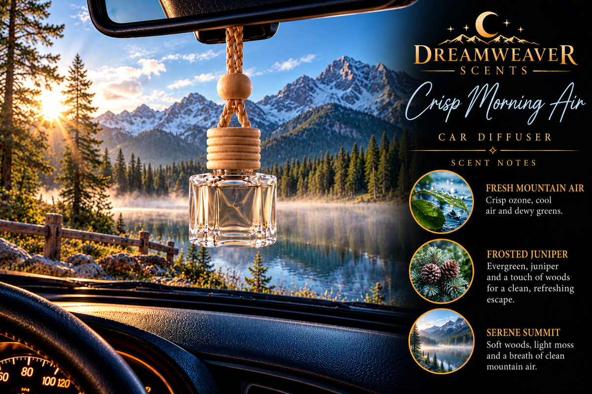 DreamWeaver Hanging Glass Car Diffuser