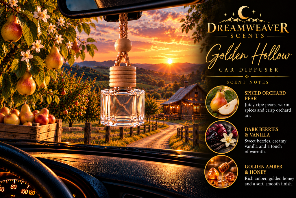 DreamWeaver Hanging Glass Car Diffuser