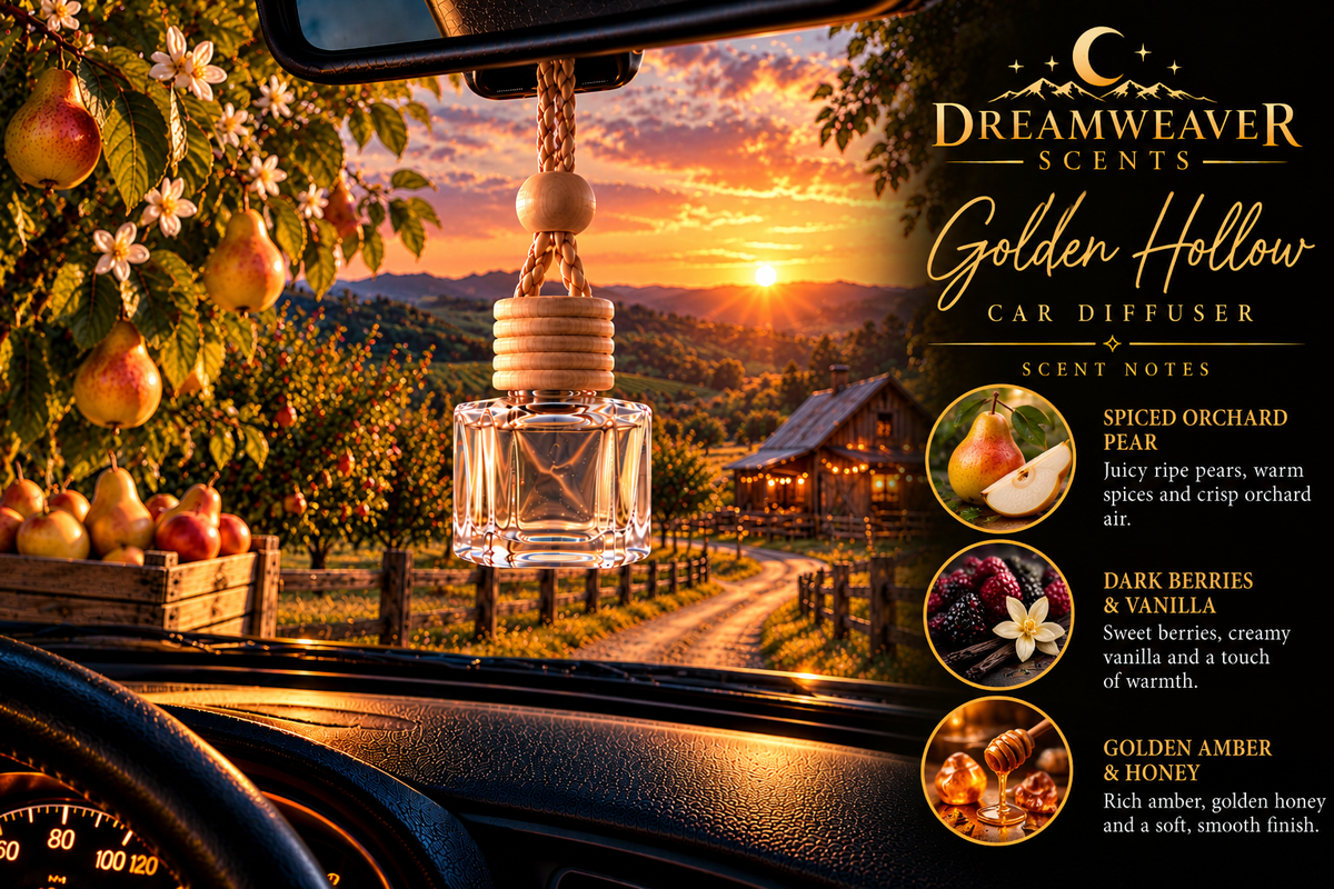 DreamWeaver Hanging Glass Car Diffuser
