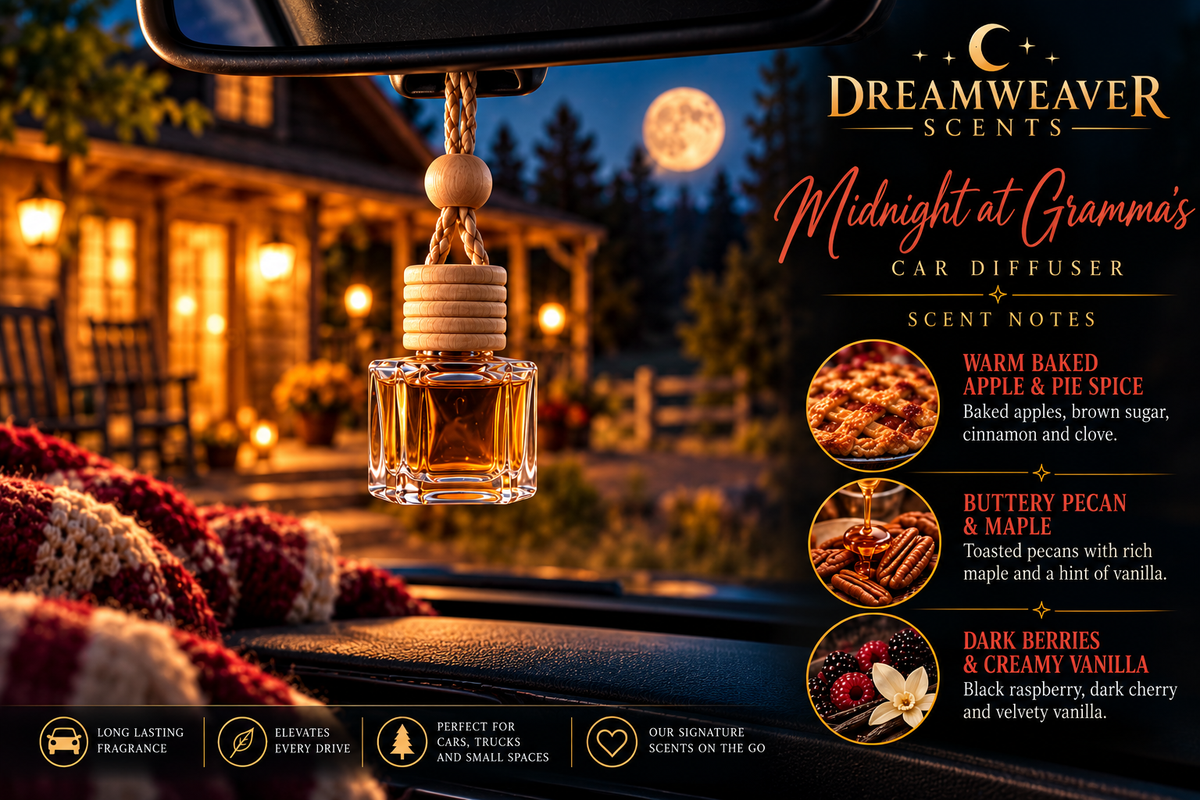 DreamWeaver Hanging Glass Car Diffuser