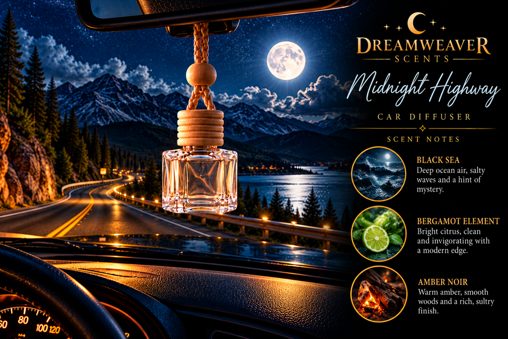 DreamWeaver Hanging Glass Car Diffuser