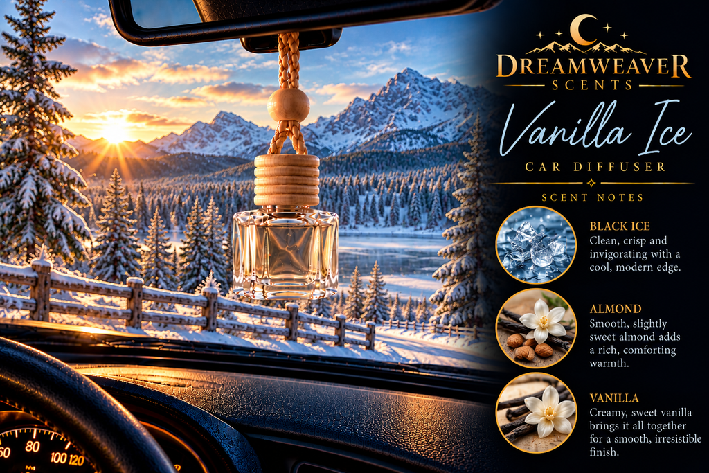 DreamWeaver Hanging Glass Car Diffuser